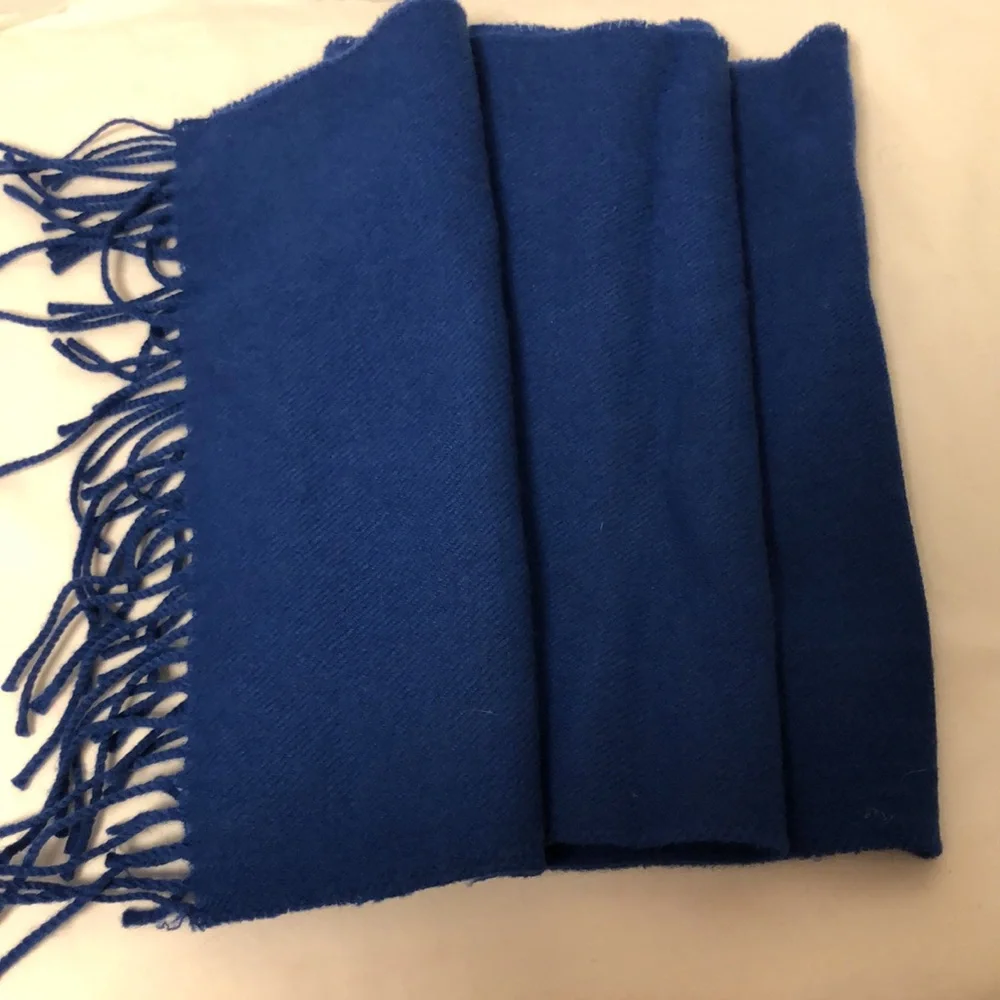 Cold Weather Fringed Scarf 100% Lambswool Made in USA by Handcraft
